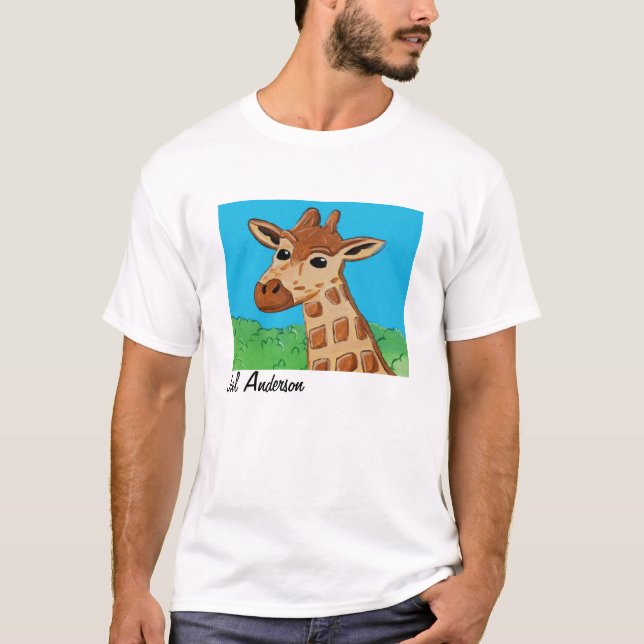 Giraffe T-Shirt Size Medium (Front)