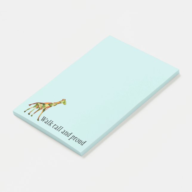 Giraffe Tall and Proud Post-it Notes (Angled)