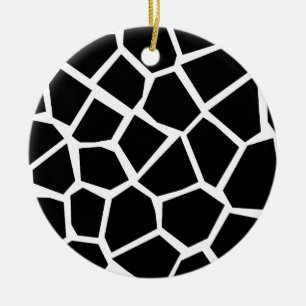 Giraffe Texture Ceramic Ornament