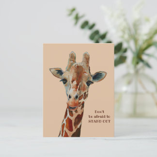 Giraffe the Safari Tier Aquarell Postcard