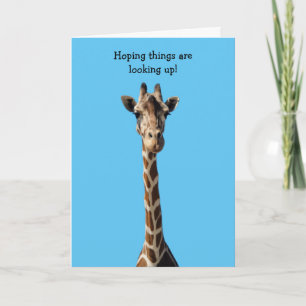 Giraffe Thinking of You Note Card