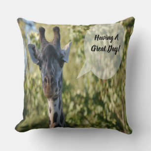Giraffe  throw pillow