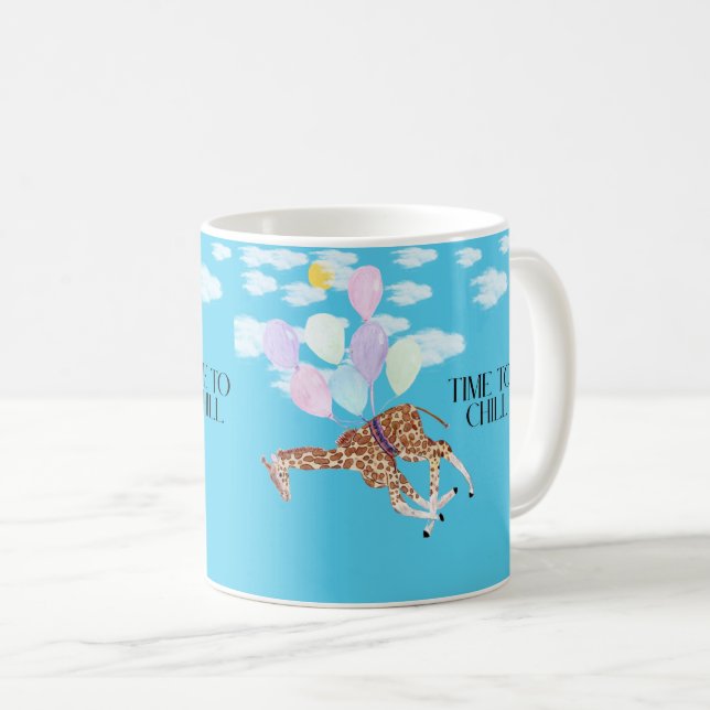 Giraffe time to chill coffee mug (Front Right)