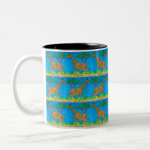 Giraffe - Two-Tone Mug