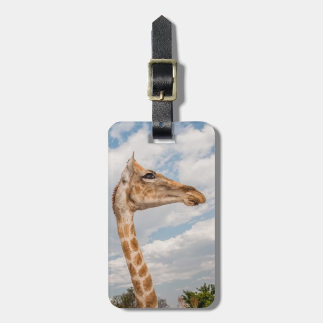 Giraffe up Close Luggage Tag (Front Vertical)