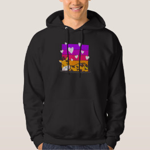 Giraffe Valentine's Day Wild Zookeeper Animal Love Hoodie
