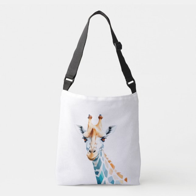 Giraffe Vector Art with Vibrant Colours Crossbody Bag (Front)