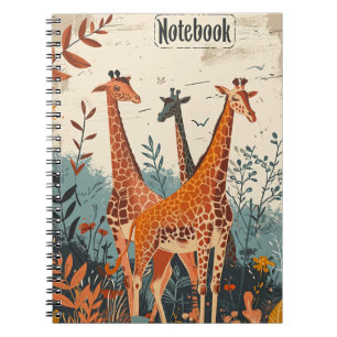 Giraffe Vintage Notebook