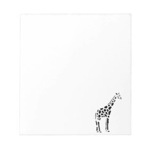 Giraffe Vintage Wood Engraving Notepad