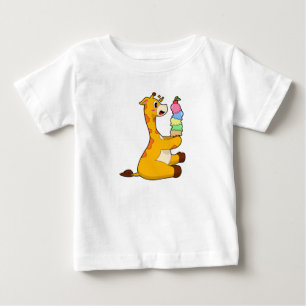 Giraffe Waffle ice cream Baby T-Shirt