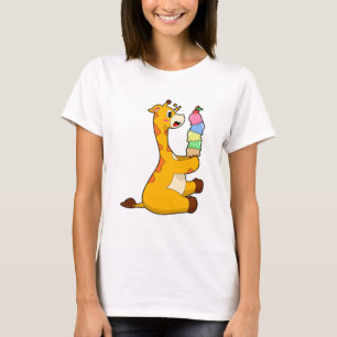 Giraffe Waffle ice cream T-Shirt