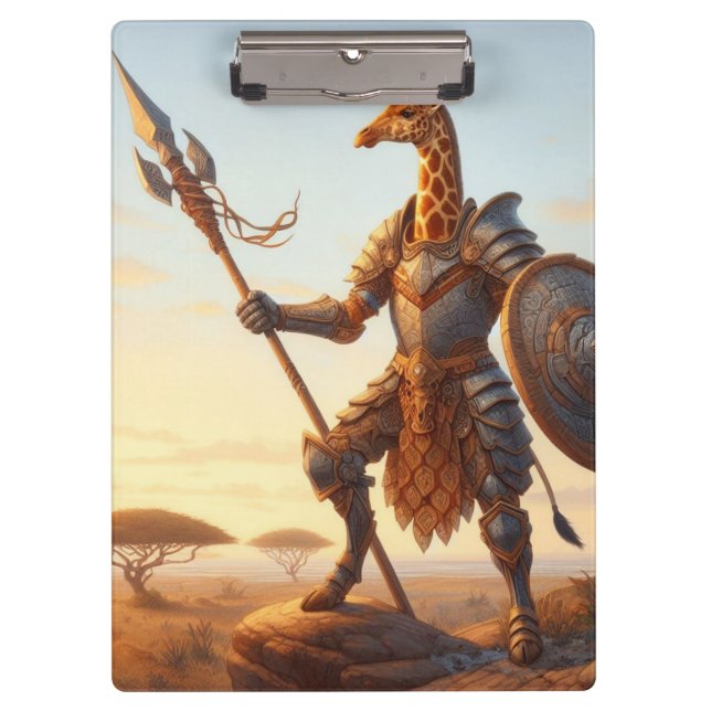 Giraffe warrior clipboard (Front)