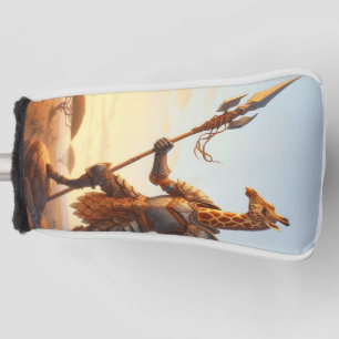 Giraffe warrior golf head cover