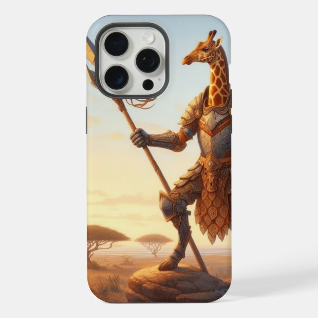 Giraffe warrior iPhone case (Back)