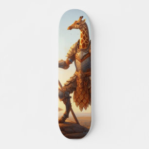 Giraffe warrior skateboard