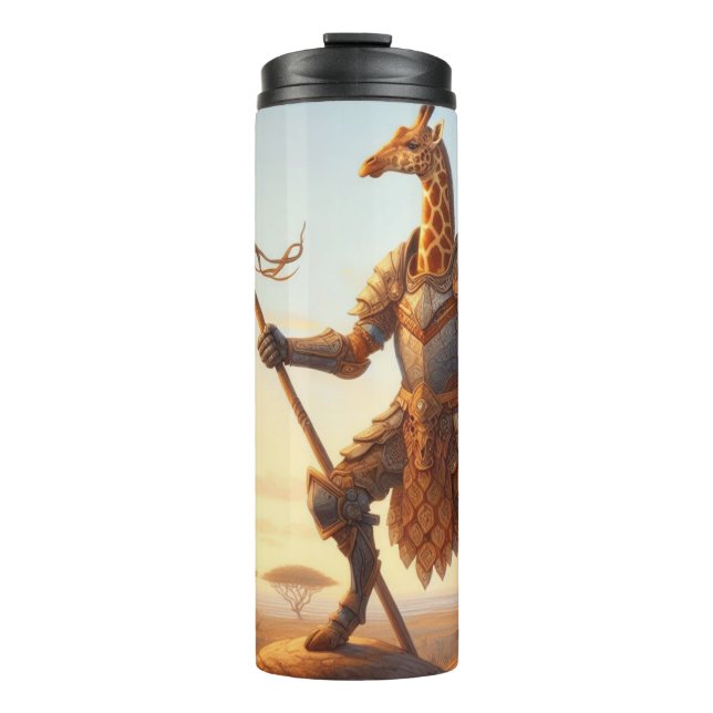 Giraffe warrior thermal tumbler (Front)