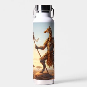 Giraffe warrior water bottle