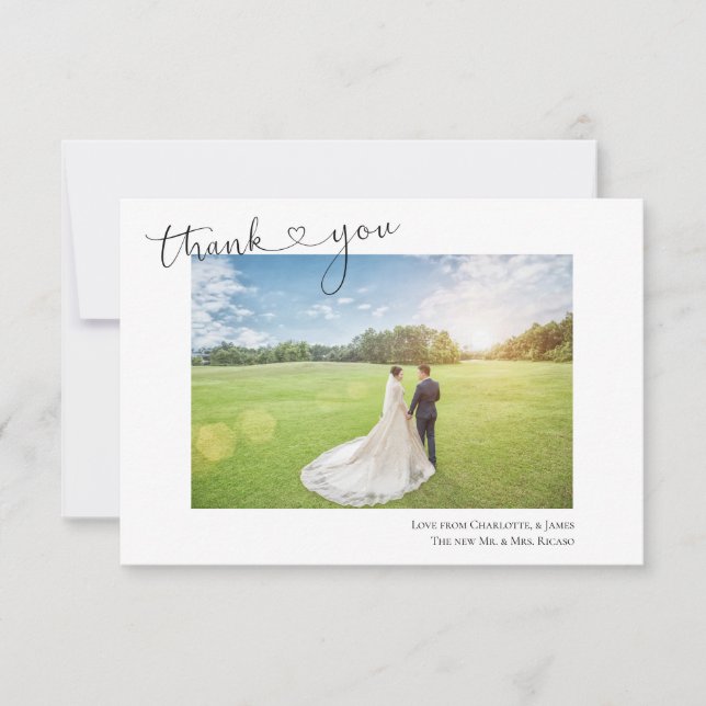 Giraffe Wedding Thank You (Front)