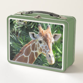 Giraffe -Wild Animal Metal Lunch Box