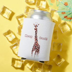 Giraffe Wildlife Personalized Party Can Cooler