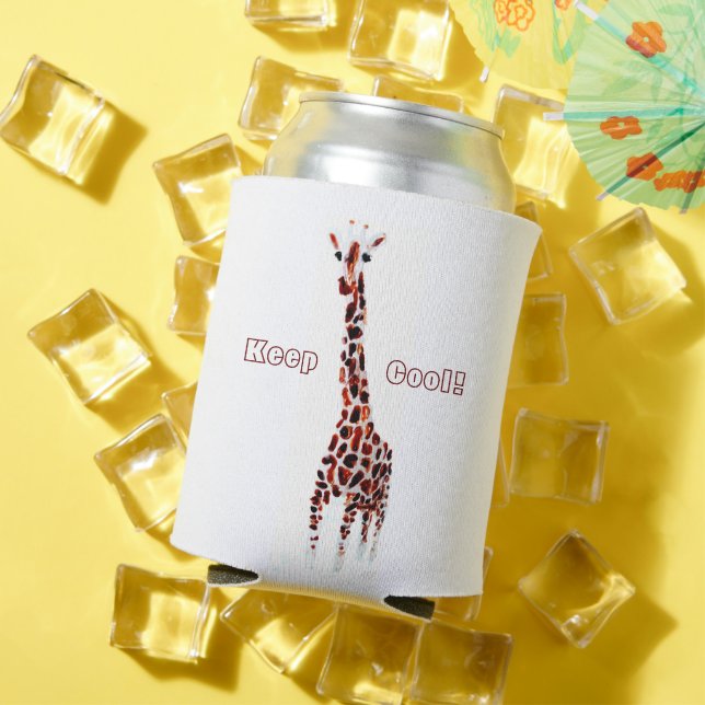 Giraffe Wildlife Personalized Party Can Cooler (In Situ Summer)