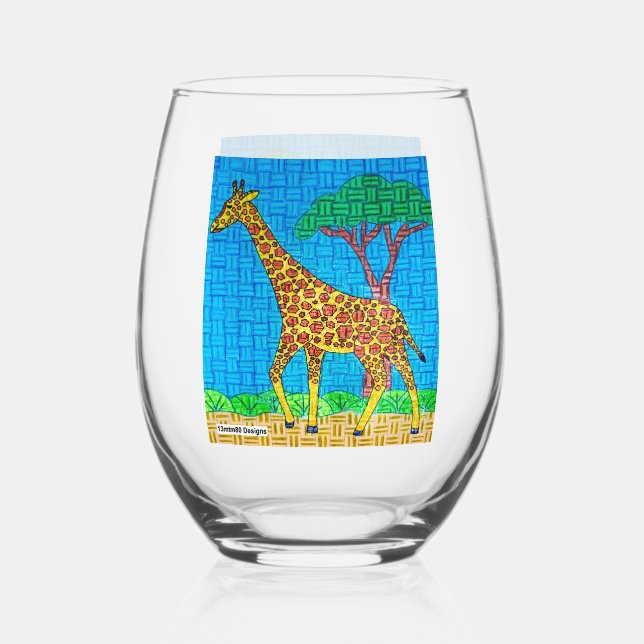 Giraffe - Wine Glass (Front)