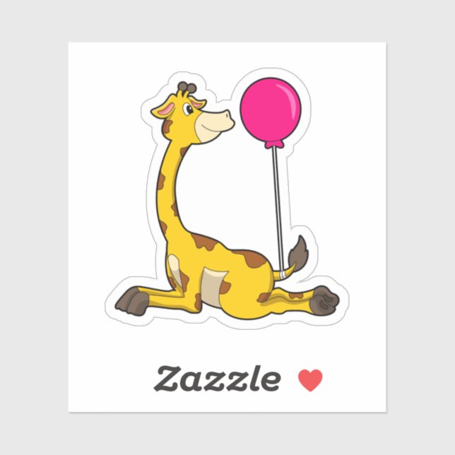 Giraffe with Balloon (Sheet)