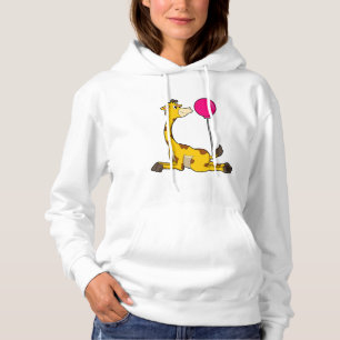 Giraffe with Balloon Hoodie