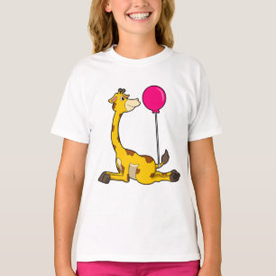 Giraffe with Balloon T-Shirt