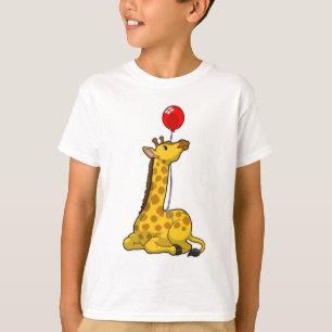 Giraffe with Balloon T-Shirt
