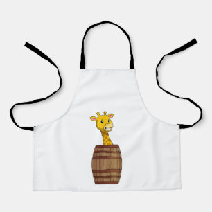 Giraffe with Barrel Apron