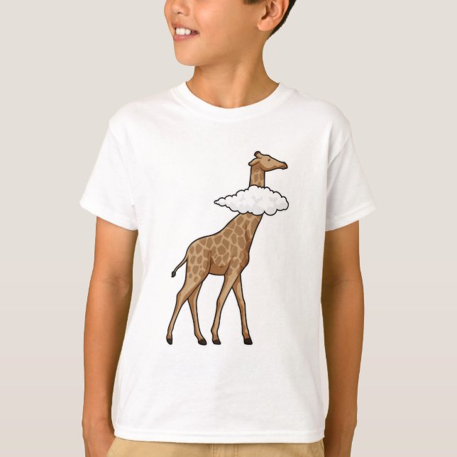 Giraffe with Cloud T-Shirt (Front)