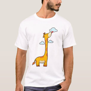 Giraffe with Clouds T-Shirt