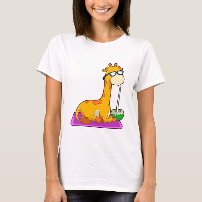 Giraffe with Coconut T-Shirt (Front)
