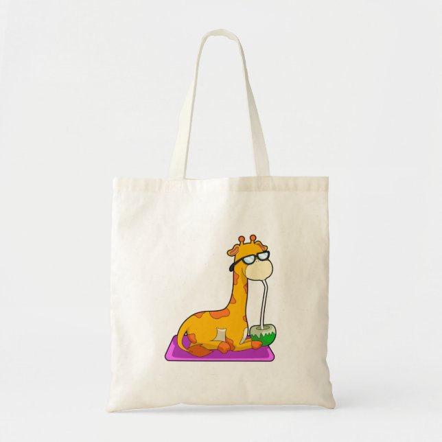 Giraffe with Coconut Tote Bag (Front)