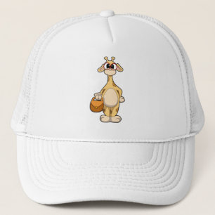 Giraffe with Glasses & Bag Trucker Hat