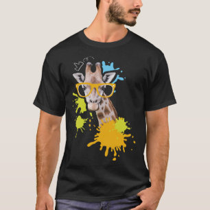 Giraffe with Glasses I Animal  I Giraffes T-Shirt
