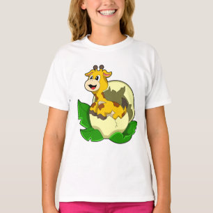 Giraffe with Leaf & Egg T-Shirt