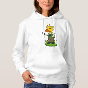 Giraffe with Mobile Hoodie