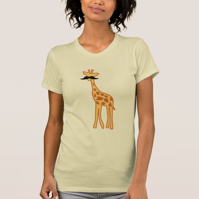 Giraffe with moustache T-Shirt (Front)
