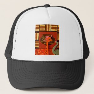 Giraffe with Muffin: A Cute African Design Trucker Hat