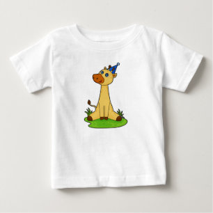 Giraffe with Party hat Baby T-Shirt