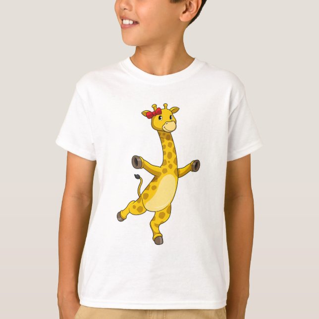 Giraffe with Ribbon T-Shirt (Front)