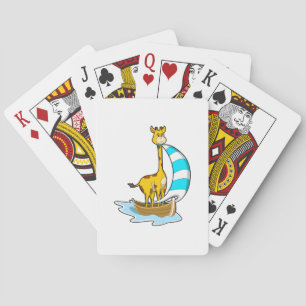 Giraffe with Sailing boat Playing Cards