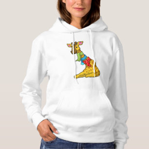 Giraffe with Scarf Hoodie