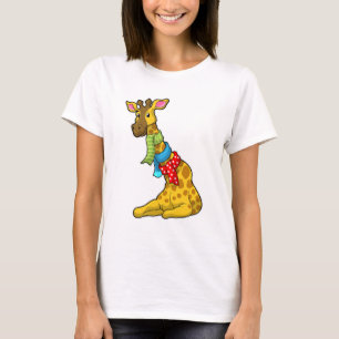 Giraffe with Scarf T-Shirt