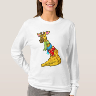 Giraffe with Scarf T-Shirt