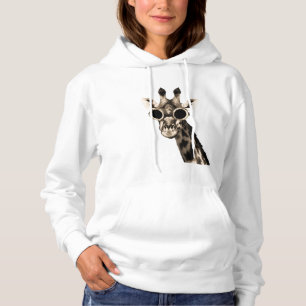 Giraffe With Steampunk Sunglasses Goggles Hoodie