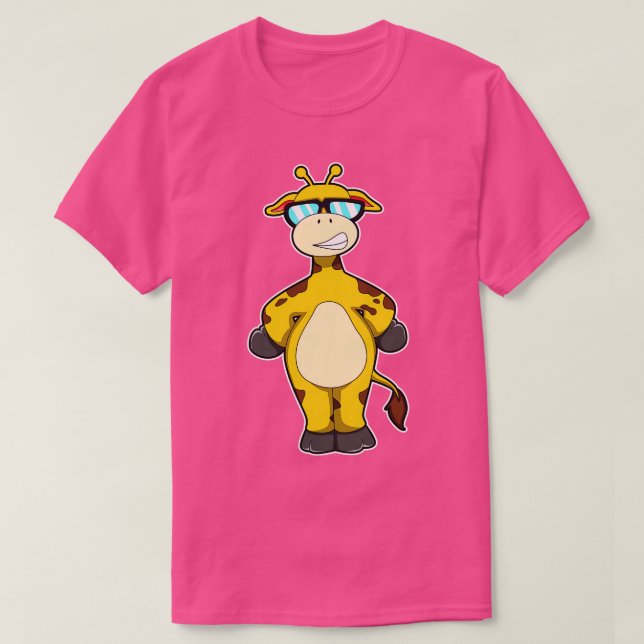 Giraffe with Sunglasses 3 T-Shirt (Design Front)