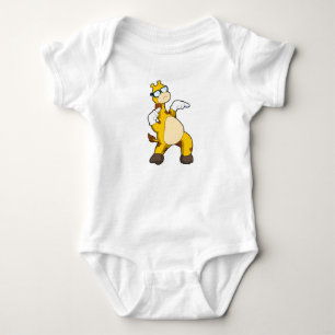 Giraffe with Sunglasses Baby Bodysuit